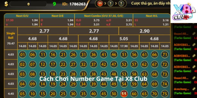 Tìm hiểu cách chơi number game X8 cơ bản nhất