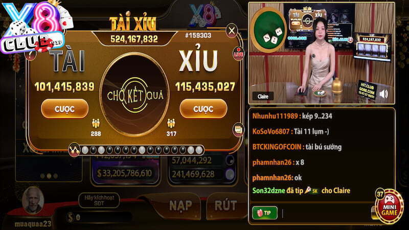 Luật chơi Tài xỉu X8 Club cho người mới 