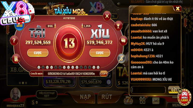 Ảnh tài xỉu x8 club