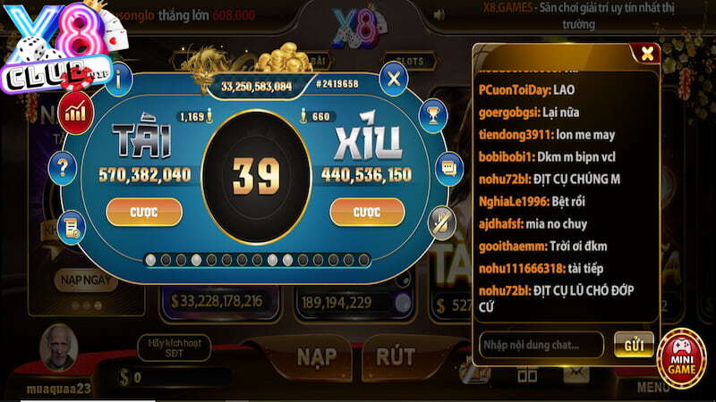 Dịch vụ hỗ trợ người chơi tại Tài xỉu X8 Club chất lượng