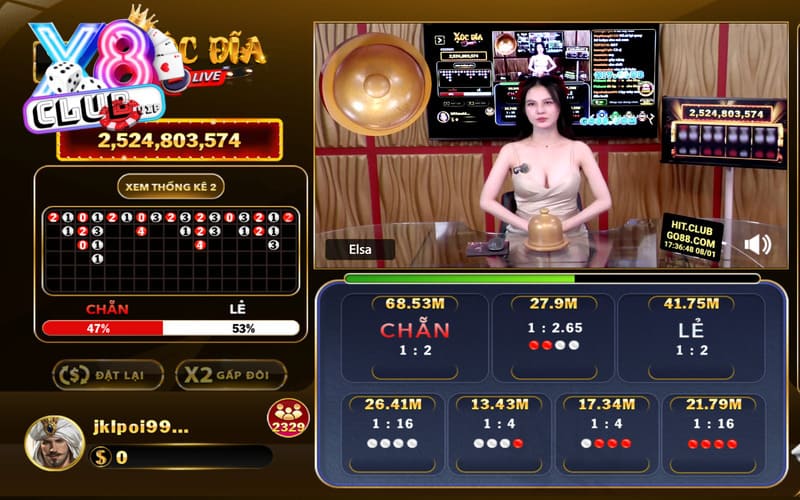 Xóc đĩa X8 Club thu hút đông đảo cao thủ nhờ giao diện đẹp mắt và tỷ lệ thắng cao