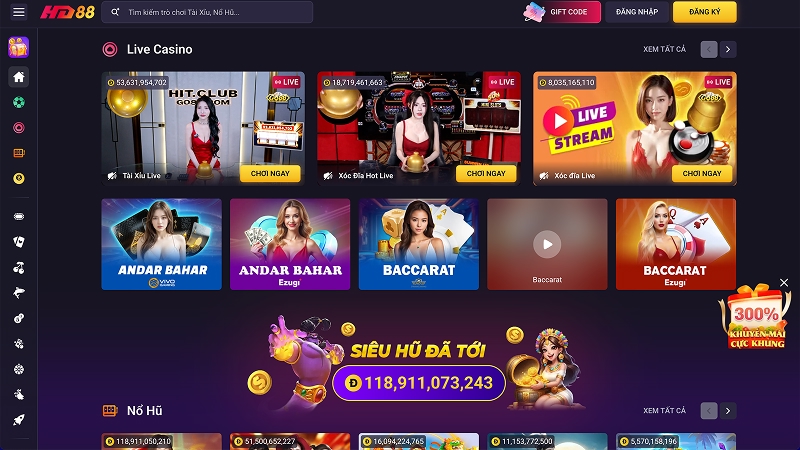 Hệ thống game cá cược đa dạng từ thể thao đến casino